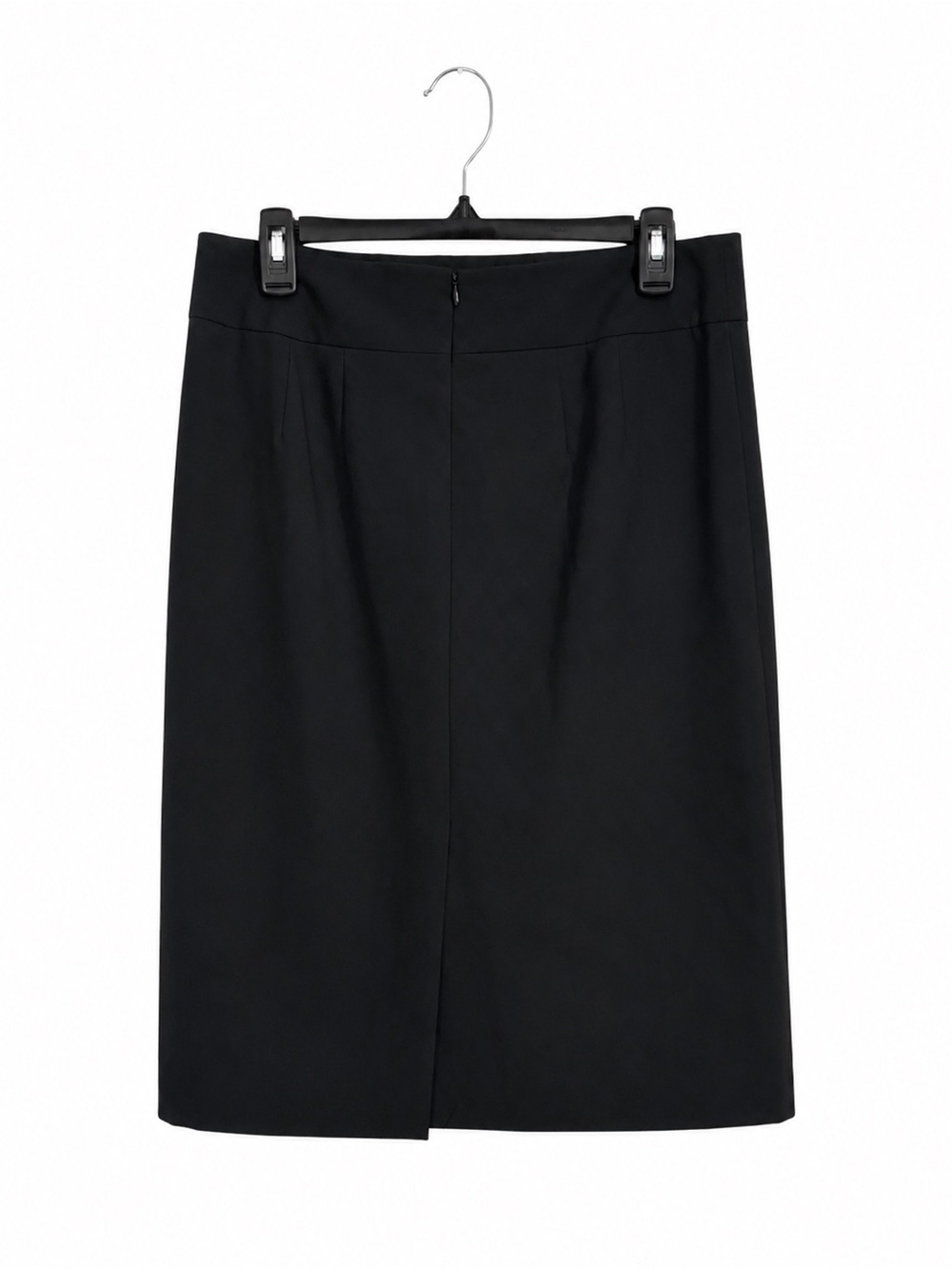 Talbots Black Wool Pencil Skirt – Women’s Size 10 – Lined Stretch Career Skirt